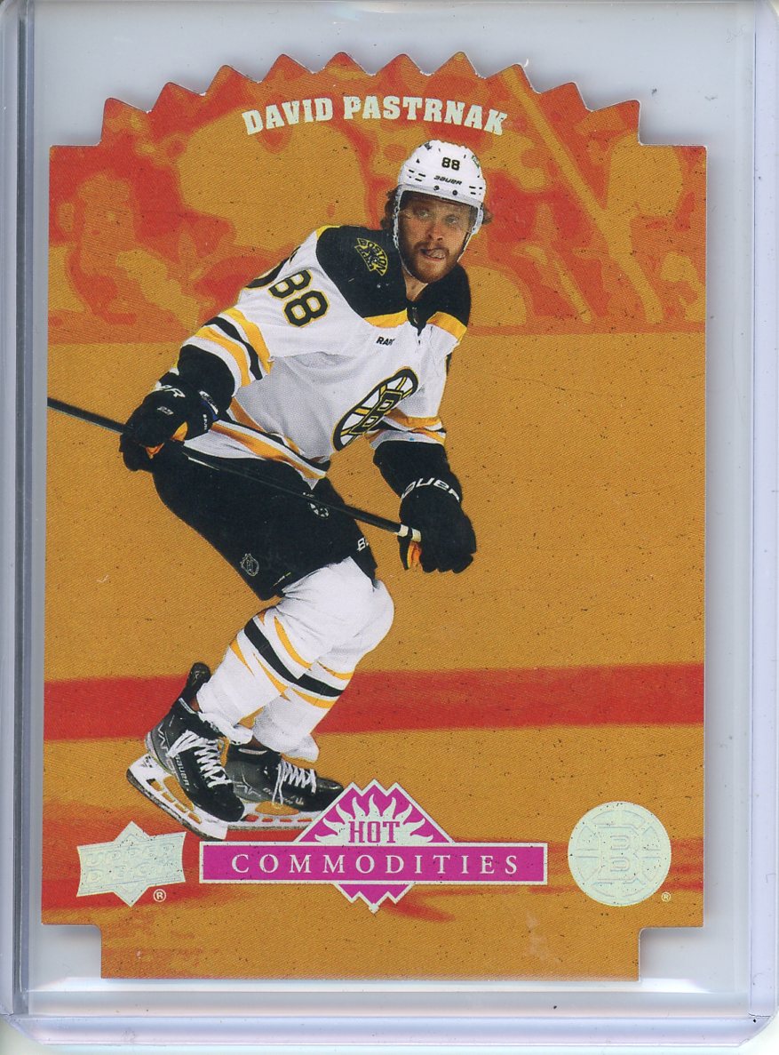 2024 Upper Deck Showcase Promo David Pastrnak Hot Commodities Di-Cut