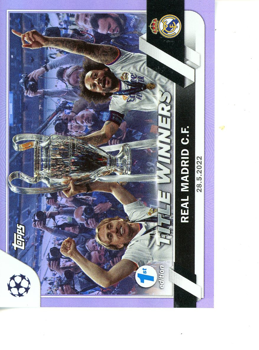 2023/24 Topps Champions League Real Madrid Captures 14th Title /30