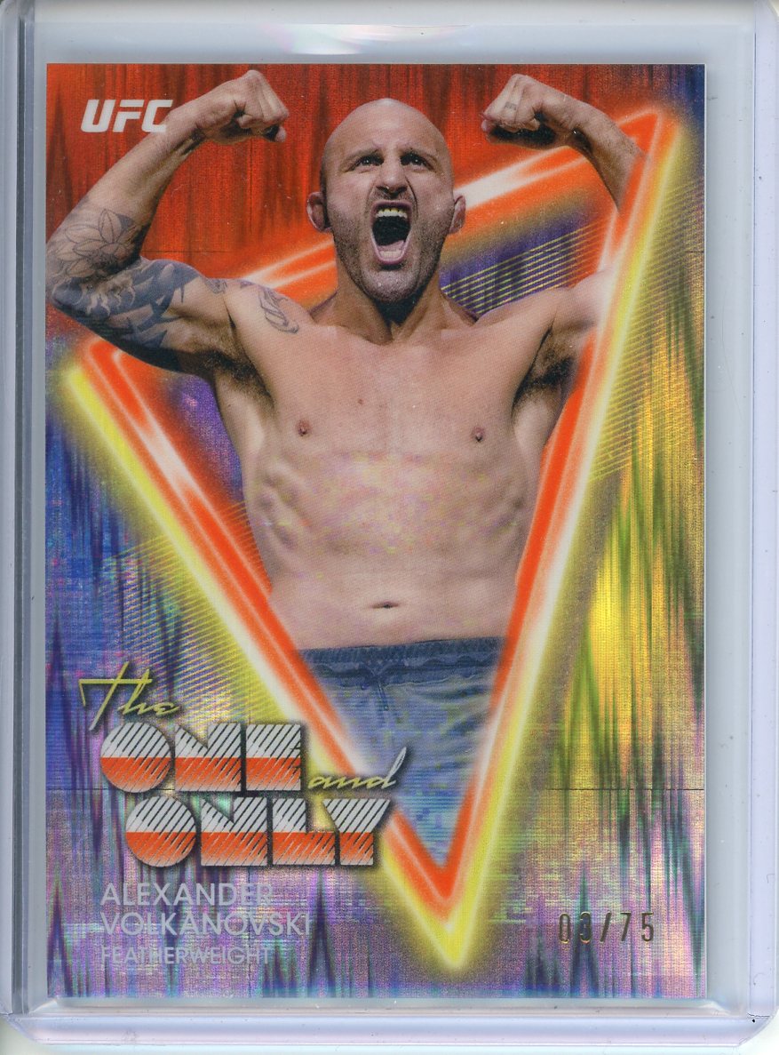 2025 Topps Chrome UFC Alexander Volkanovski The One and Only 03/75 00-17