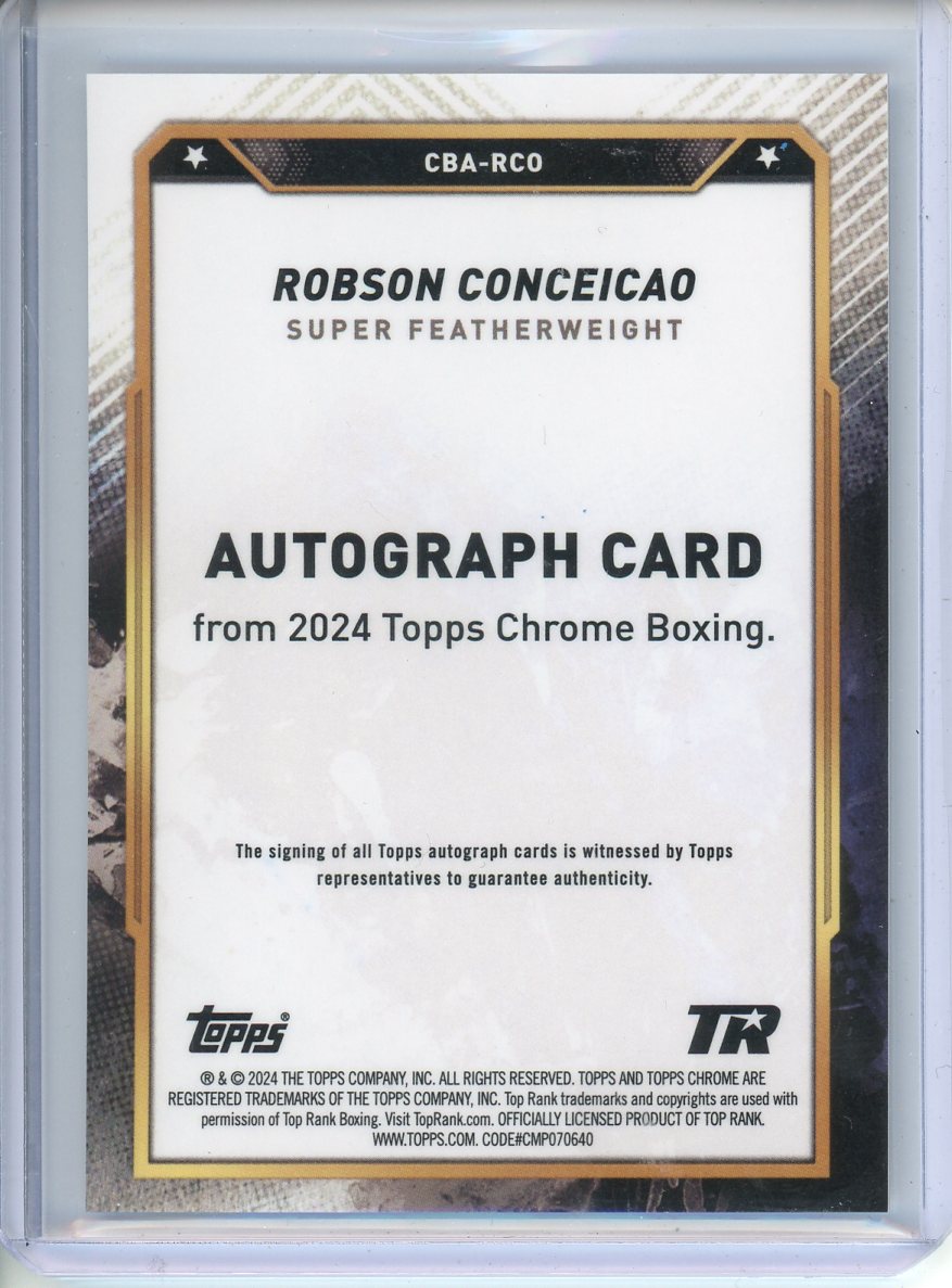2024 Topps Chrome Boxing Robson Conceicao Auto Refractor