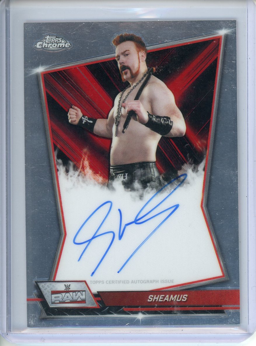 2026 Topps Chrome WWE Sheamus Autograph RBA-SHE