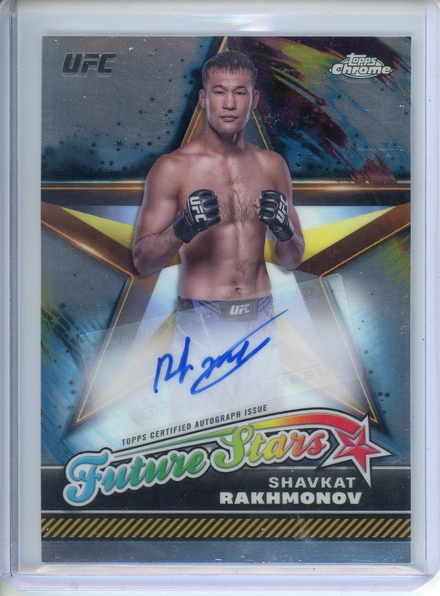 2024 Topps Chrome UFC Shavkat Rakhmonov Future Stars Auto