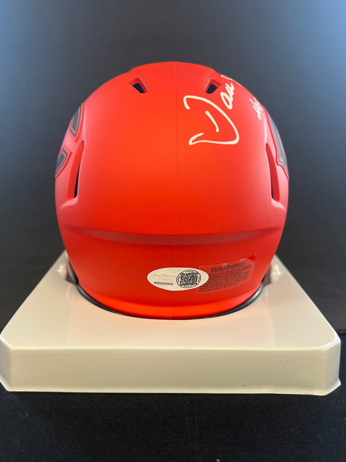 Dan Hampton &quot;HOF 2002&quot; Signed Riddell Rave Mini Helmet - JSA Certified