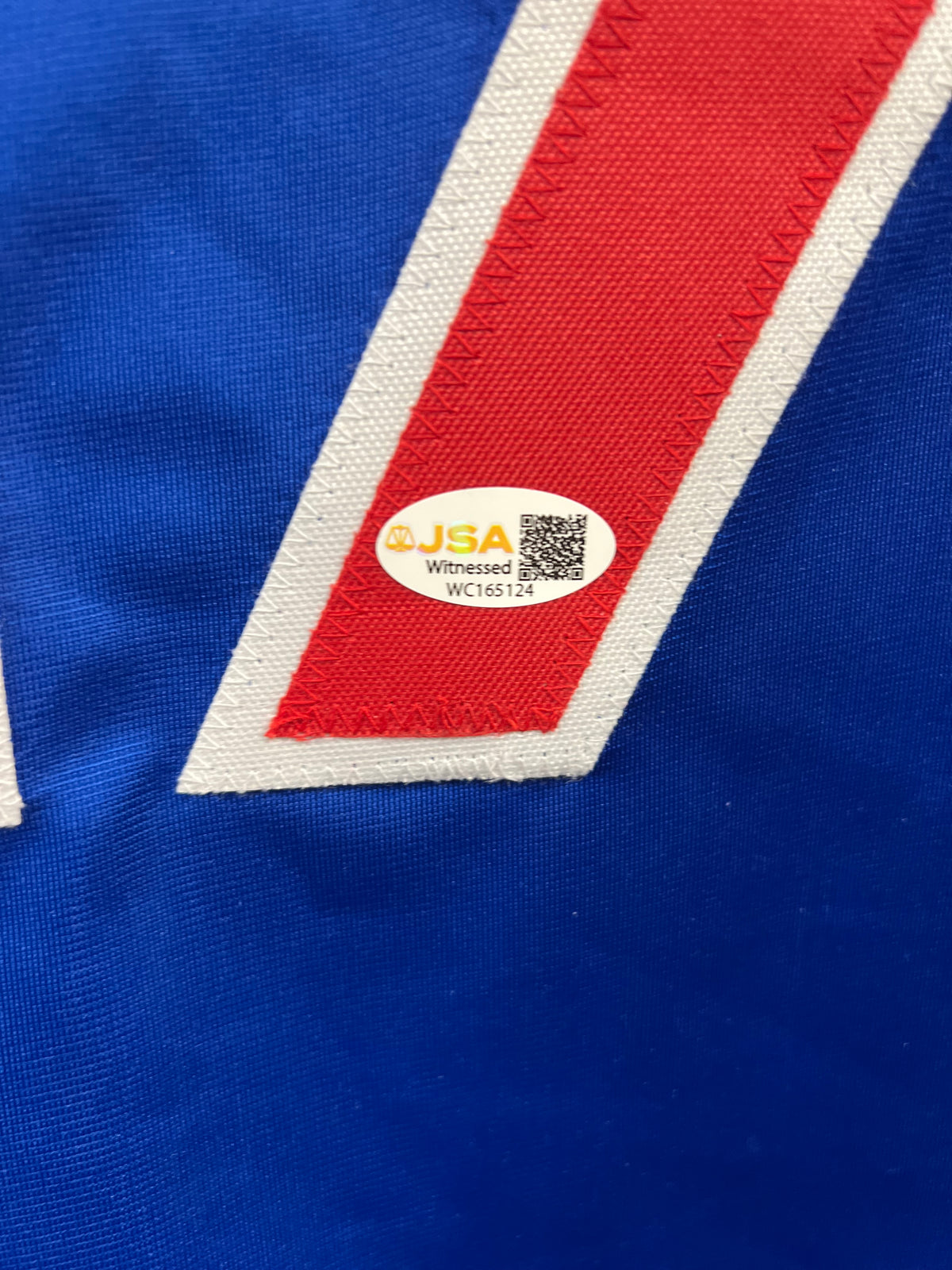 Addison Russell Autographed Away Baseball Jersey W/ Inscription JSA COA