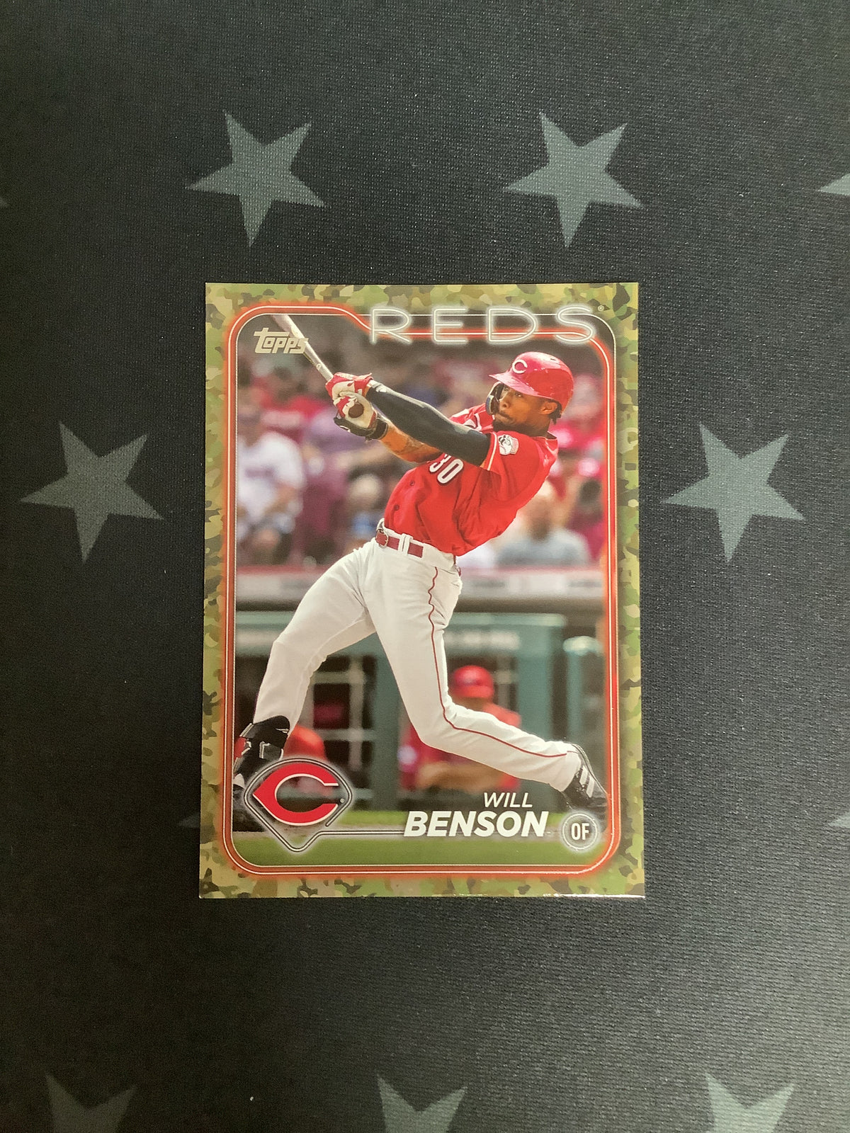 2024 Topps Series 2 Will Benson #386 Memorial Day Camo 6/25