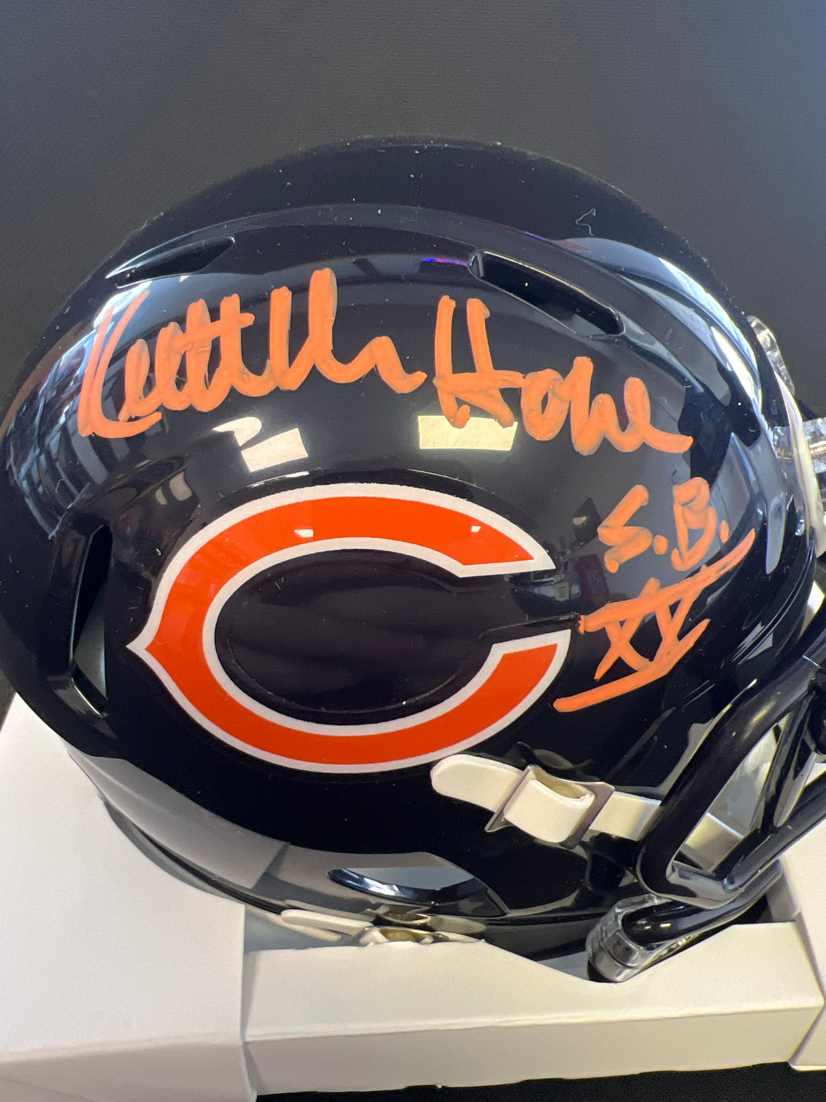 Keith Van Horne &quot;SB XX&quot; Signed Riddell Mini Helmet - JSA Certified