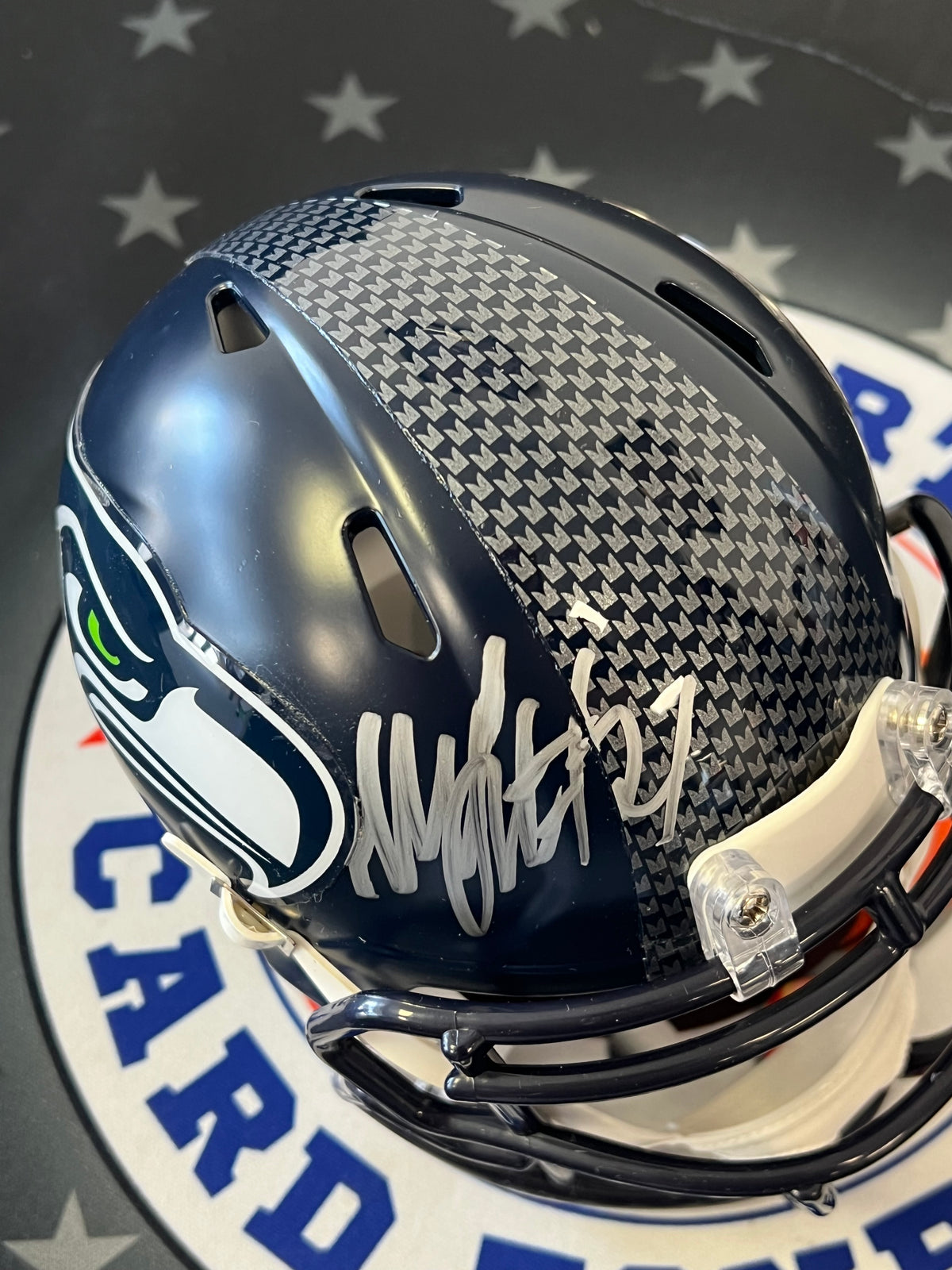 Marshawn Lynch Autographed Mini Helmet