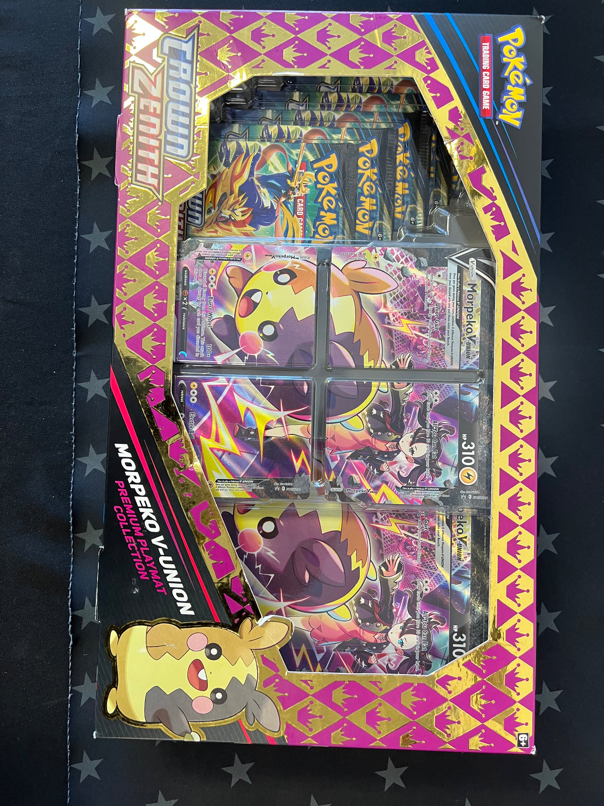 Pokemon Crown Zenith Morpeko V-Union Playmat Premium Collection *See Photos*