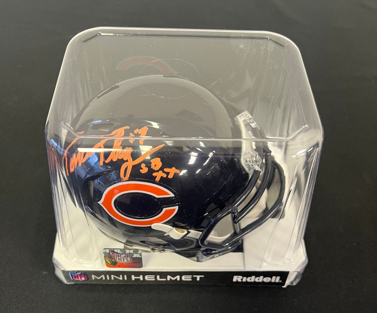 Tom Thayer "SB XX" Signed Riddell Mini Helmet - JSA Certified