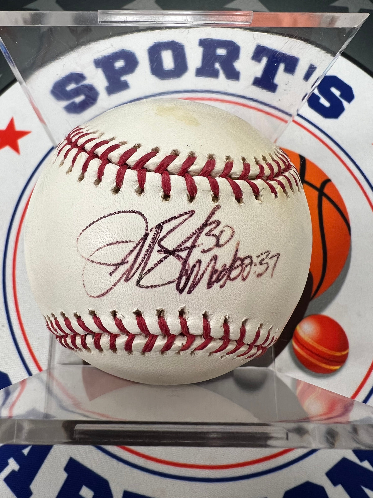 Jeff Bennett Autographed Baseball OMLB Certified Authentic