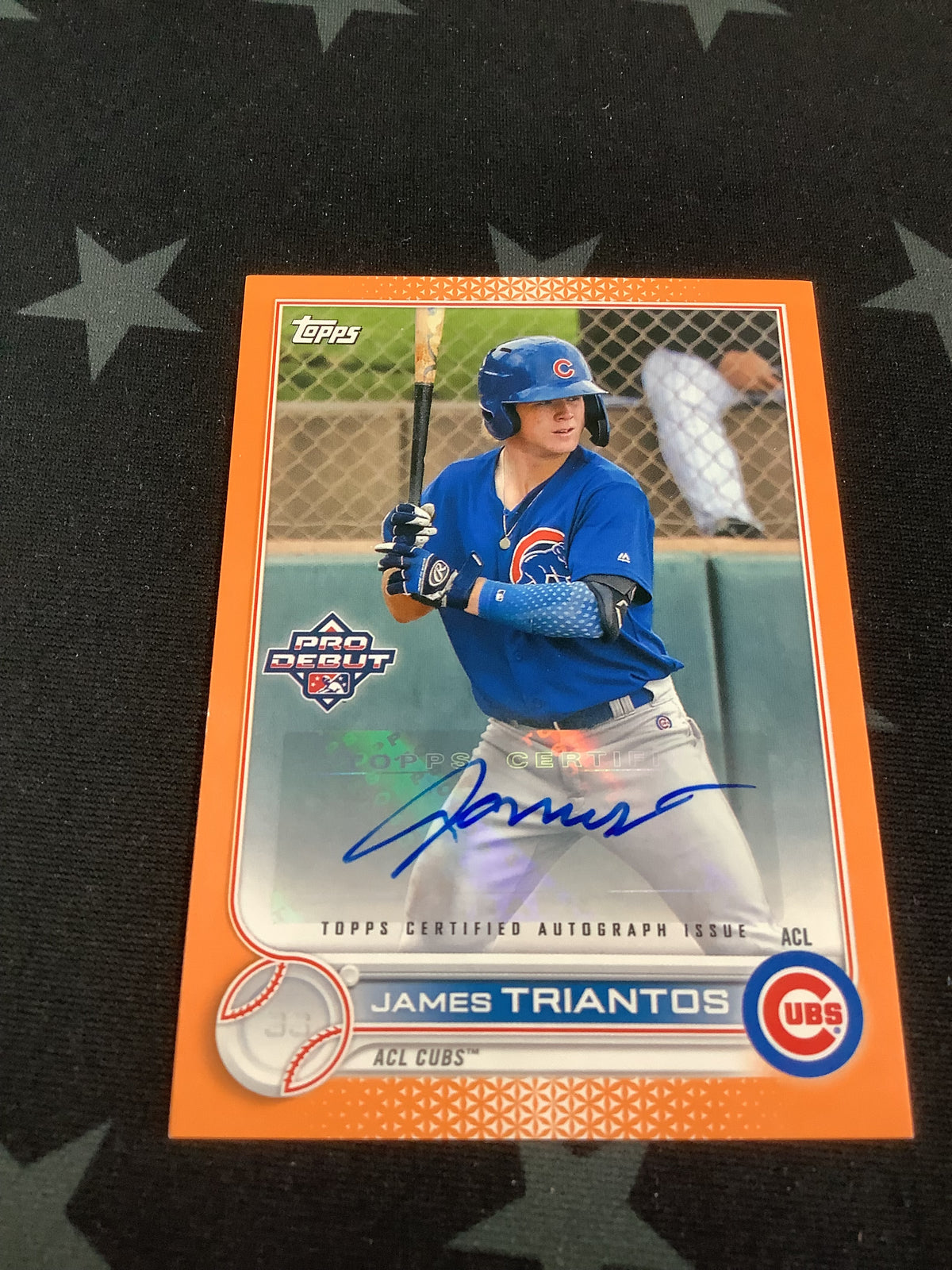 2022 Topps Pro Debut James Triantos Auto /25