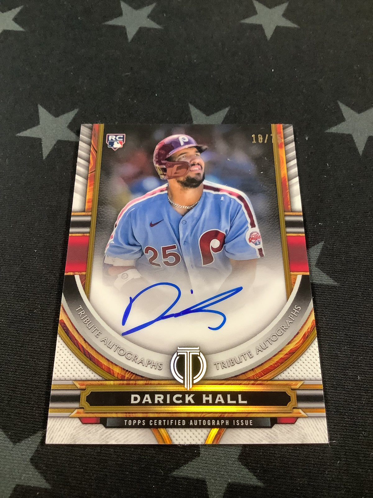 2023 Topps Tribute Darick Hall Rookie Auto /75