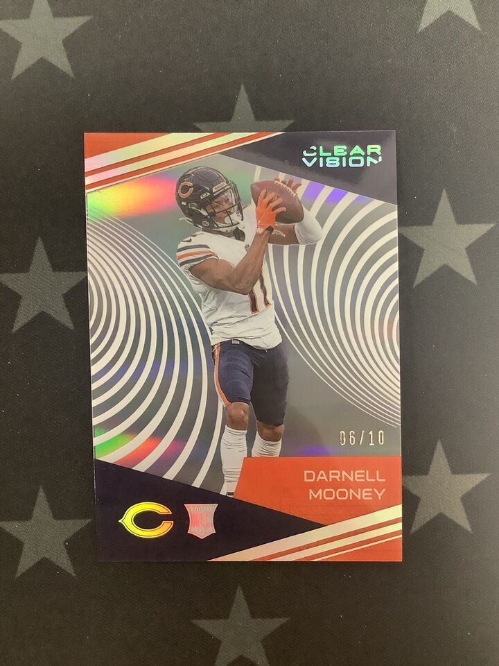2020 PANINI CHRONICLES FOOTBALL DARNELL MOONEY CLEAR VISION ROOKIE #06/10