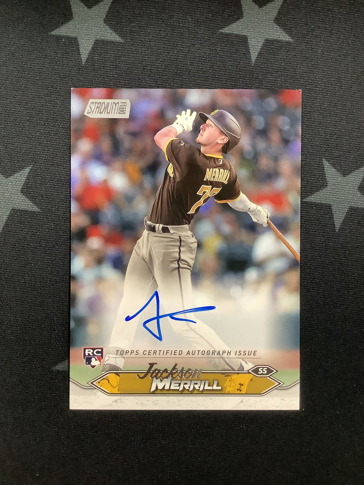 2024 Topps Stadium Club Jackson Merrill Rookie Autograph On Card Auto Padres RC