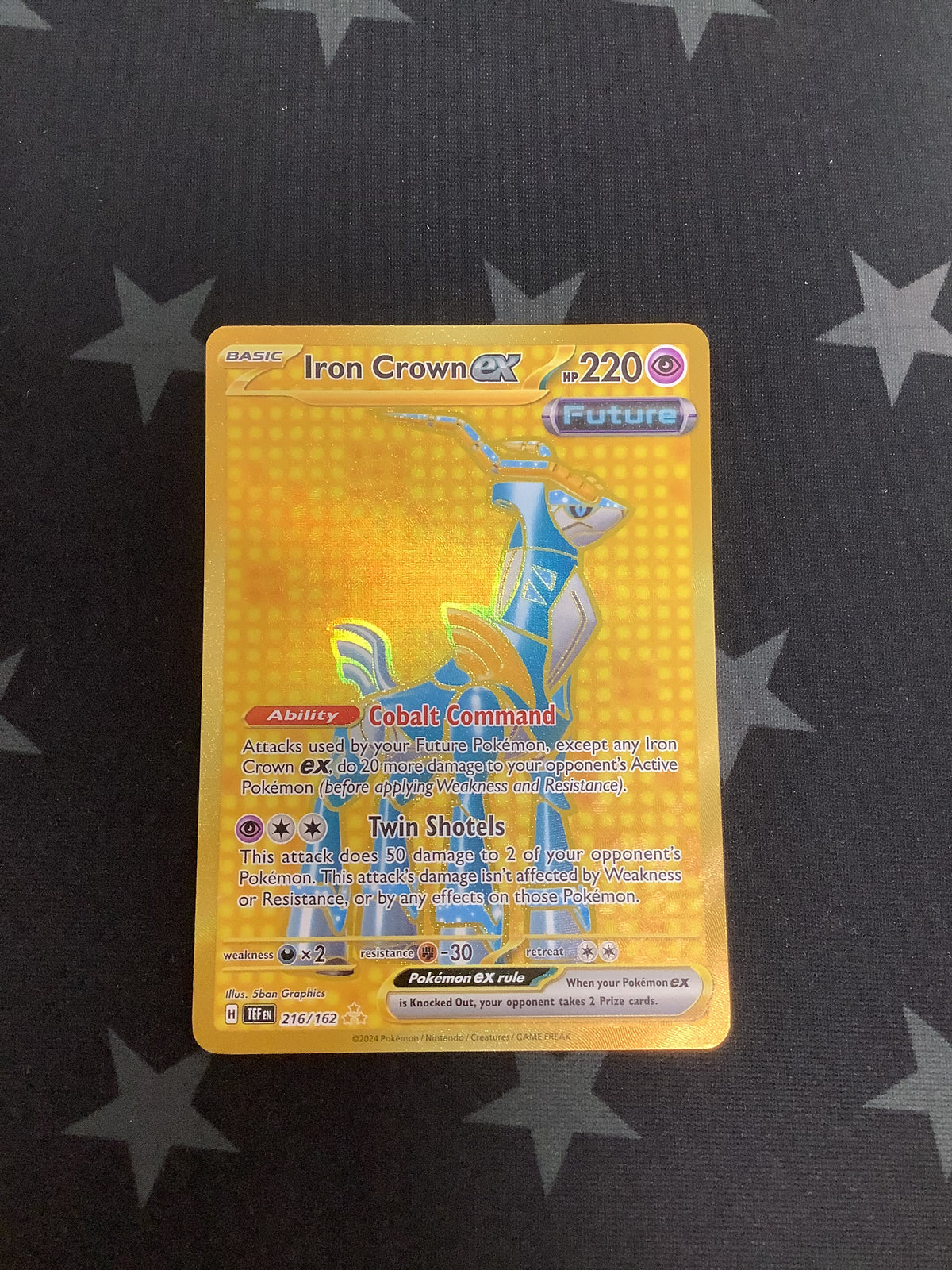 2024 POKEMON TEMPORAL FORCES IRON CROWN EX #216/162