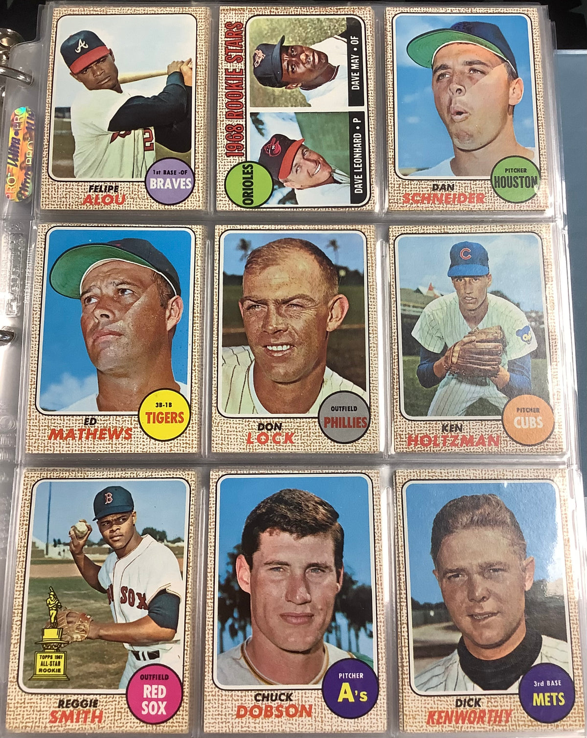 1968 TOPPS BASEBALL COMPLETE SET #1-598