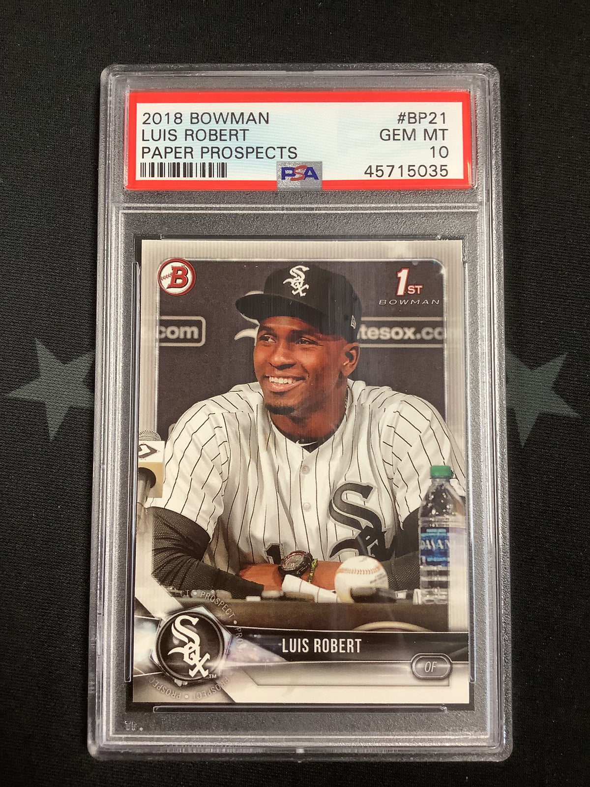 2018 BOWMAN BASEBALL PAPER PROSPECTS LUIS ROBERT #BP21 PSA GEM MT 10