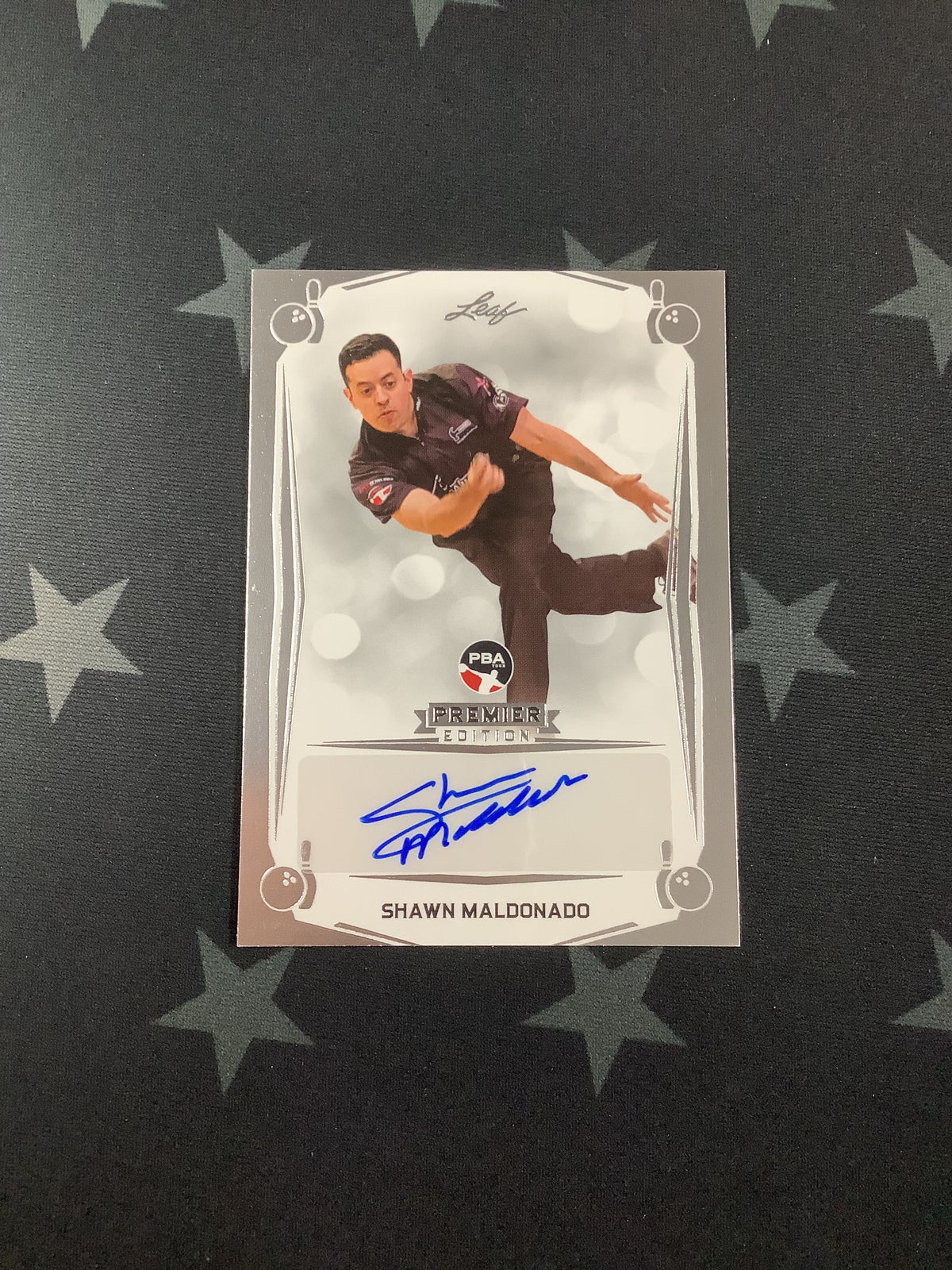 2023 LEAF PREMIER EDITION PBA SHAWN MALDONADO BASE AUTO #BA-SMI