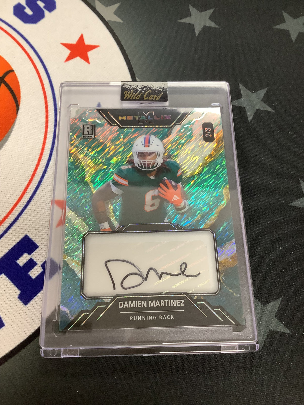 2025 Wild Card Metallix Pro Look Damien Martinez Rookie Auto /3 WMMA-DM Seattle