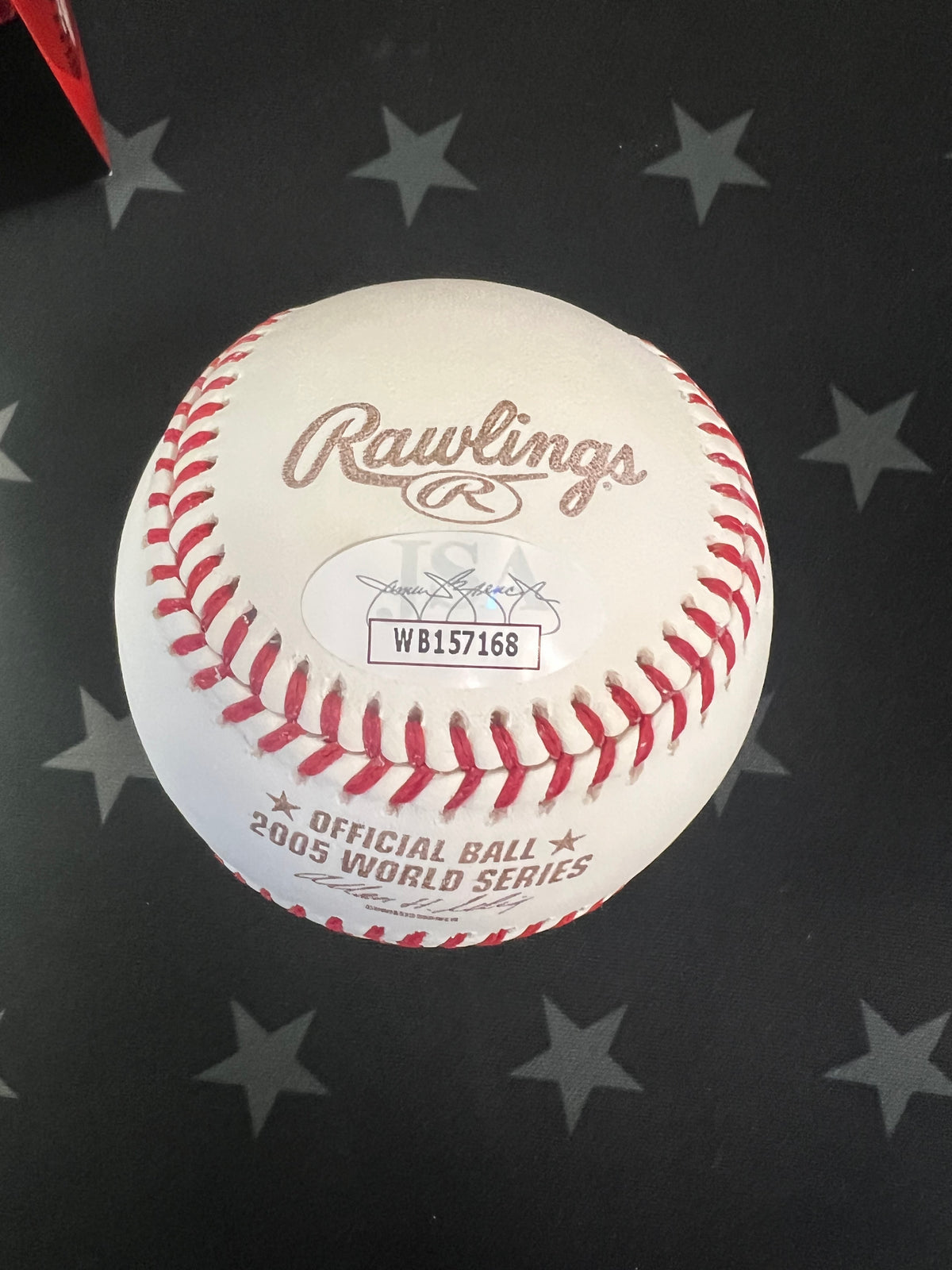 Bobby Jenks Autographed Baseball "05 WS Champs" Inscription w/ JSA COA