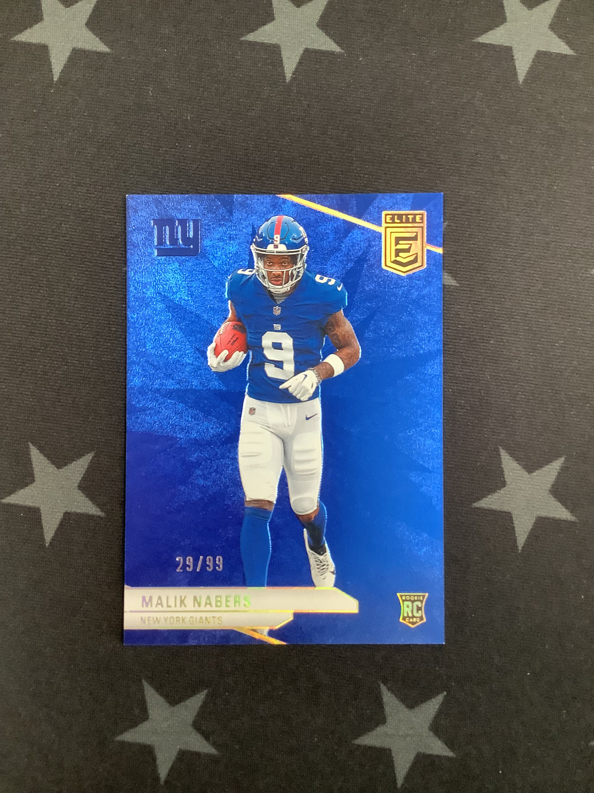 2024 PANINI DONRUSS ELITE MALIK NABERS #29/99 BLUE ROOKIE GIANTS