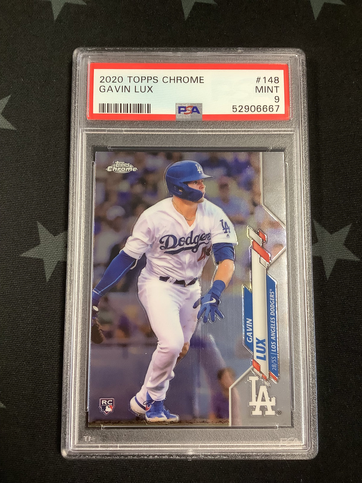 2020 TOPPS CHROME GAVIN LUX #148 PSA MINT 9