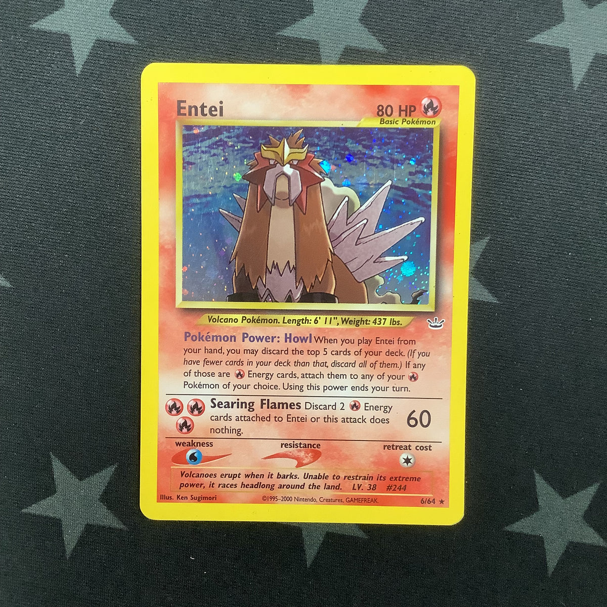 Pokemon TCG Entei 6/64 Neo Revelation Holo