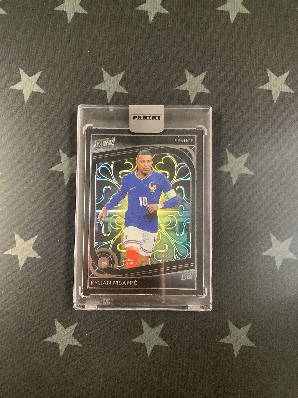 Kylian Mbappe 2024 Panini The National VIP Diamond 3/3