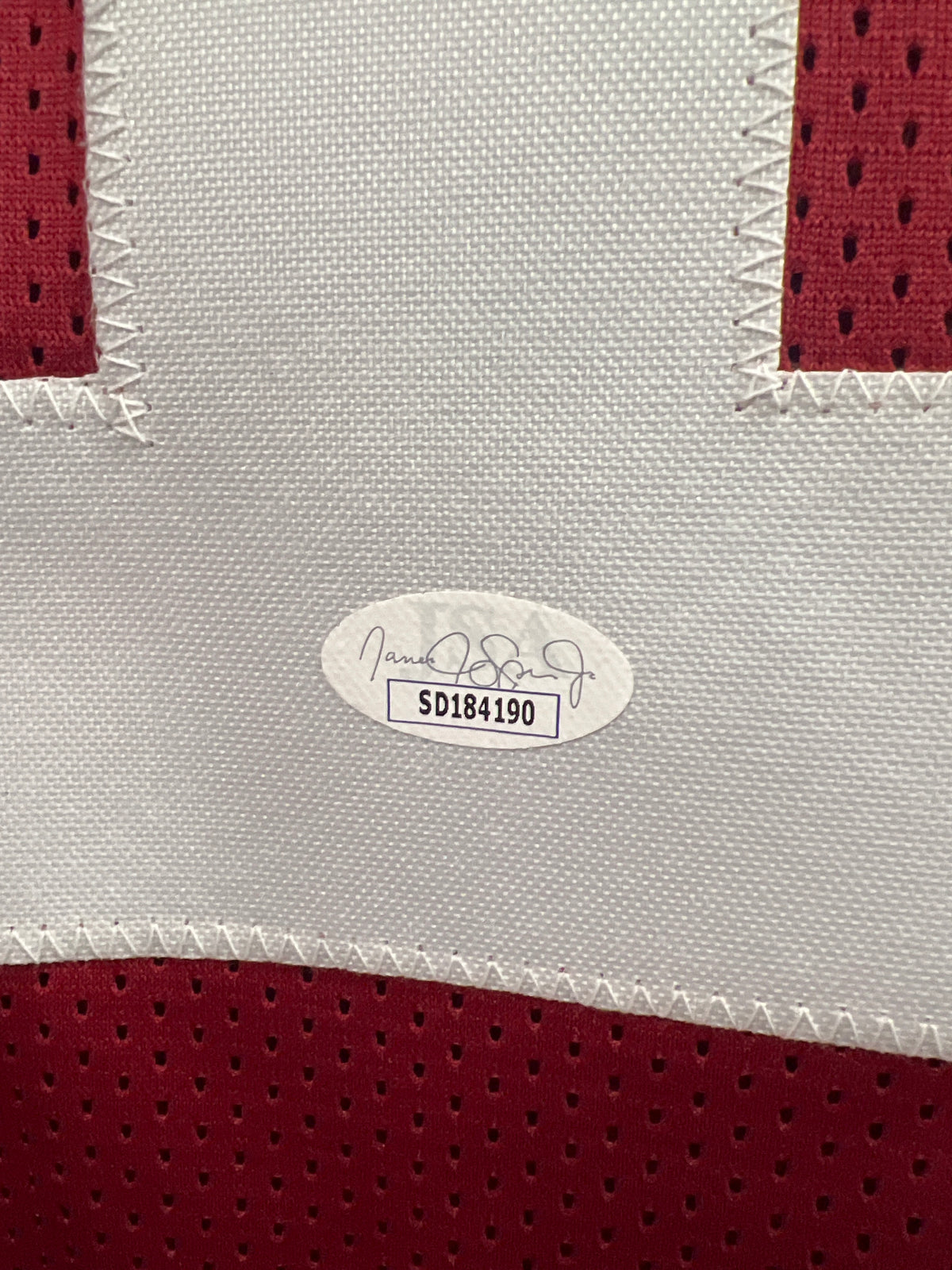 Jameson Williams Alabama Autographed Football Jersey JSA Authentic