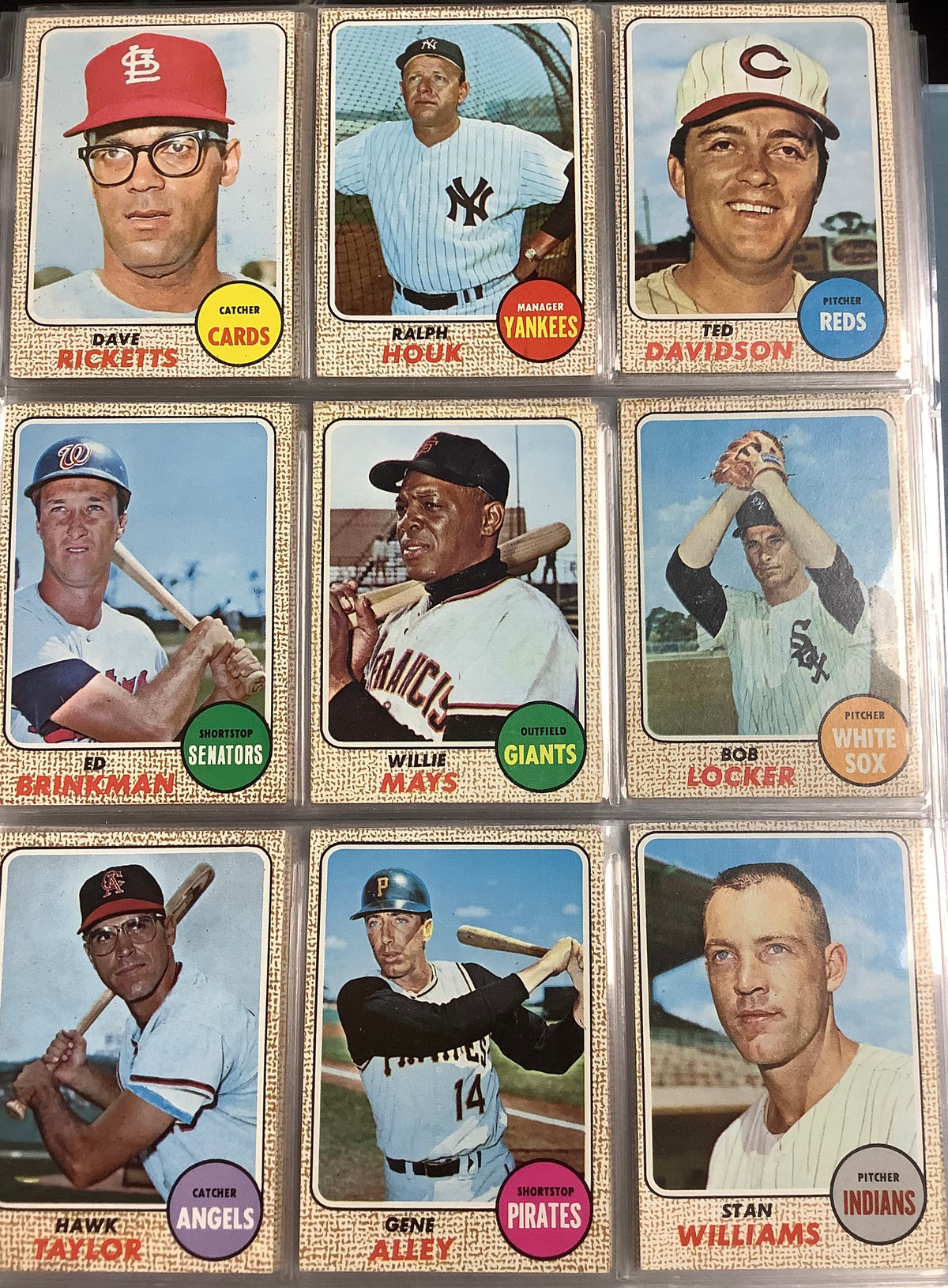 1968 TOPPS BASEBALL COMPLETE SET #1-598