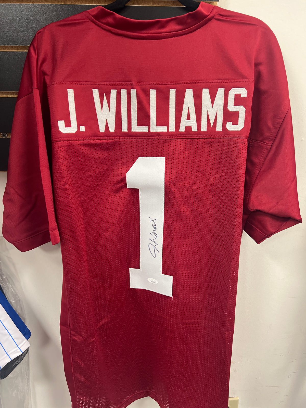 Jameson Williams Alabama Autographed Football Jersey JSA Authentic