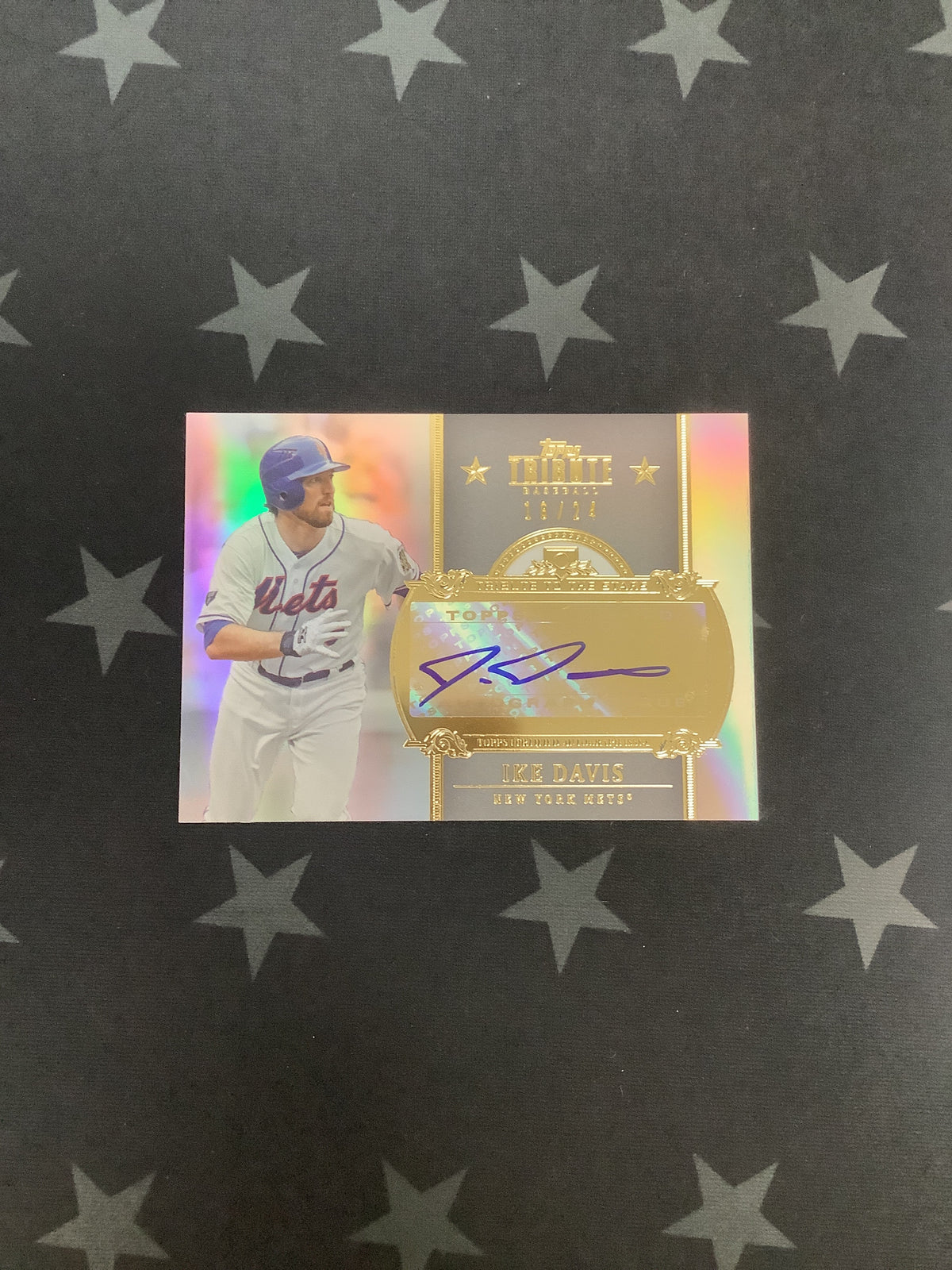 2013 Topps Tribute Ike Davis #TSA-ID Tribute to the Stars Auto 16/24