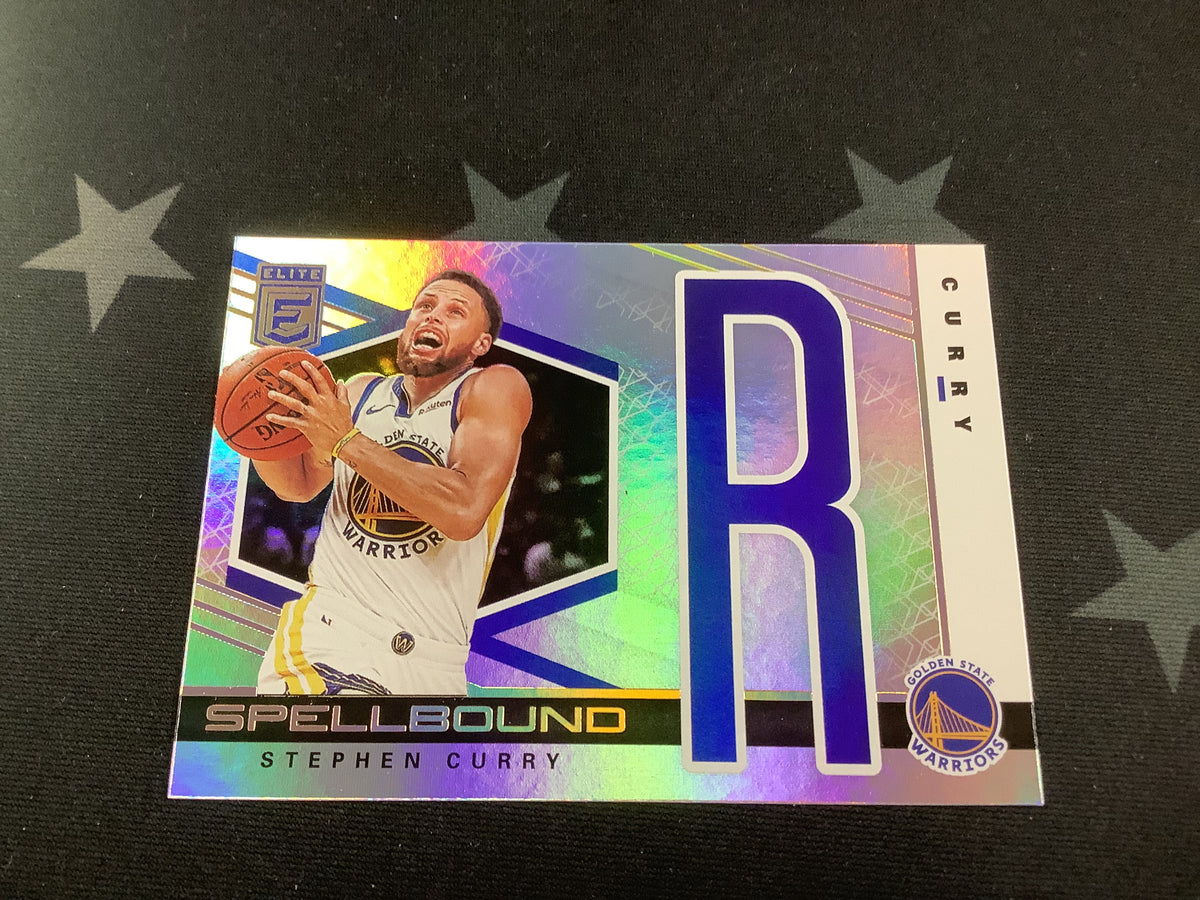 2019/20 Donruss Elite Stephen Curry Spellbound Silver &#39;R&#39; 22