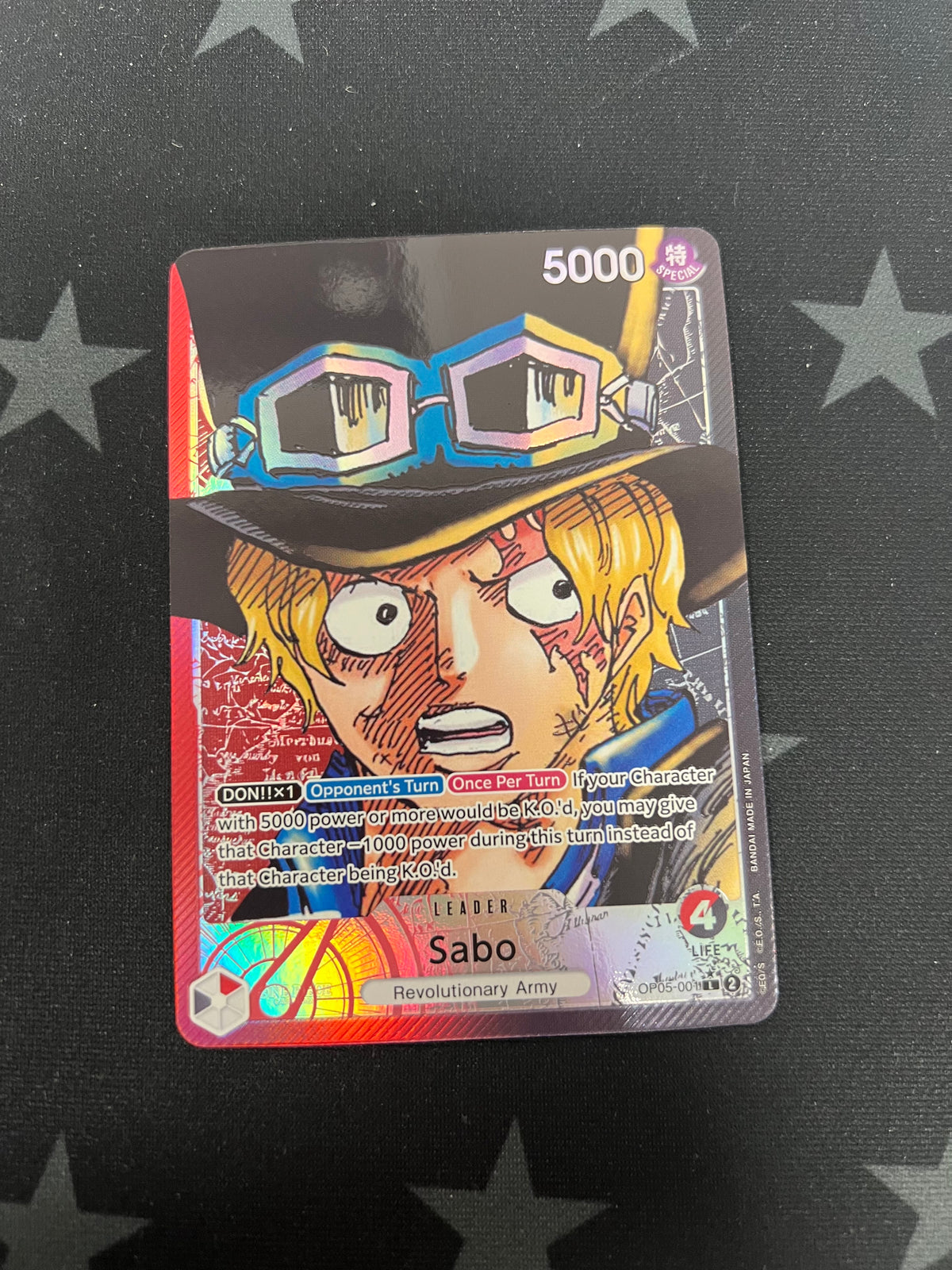 Sabo OP05-001 Awakening of The New Era Leader