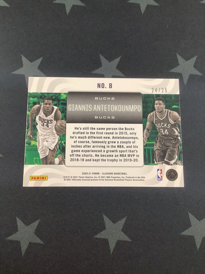 2020-2021 PANIN ILLUSIONS BASKETBALL GIANNIS ANTETOKOUNMPO CAREER LINEAGE /25