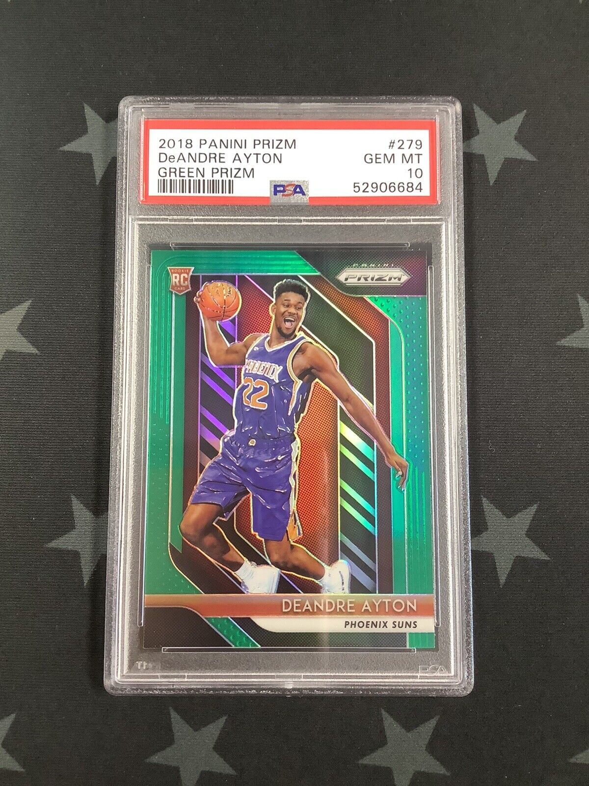 2018-19 PANINI PRIZM BASKETBALL DEANDRE AYTON GREEN ROOKIE PSA 10