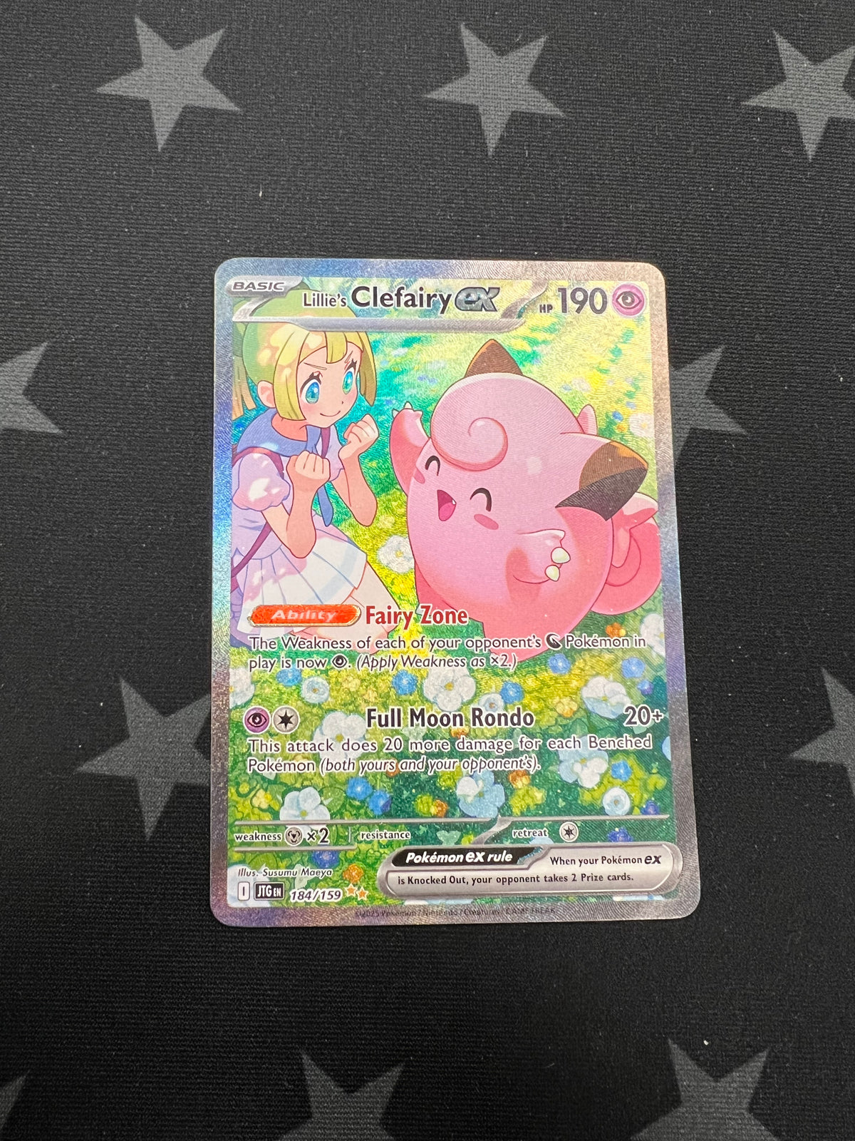 2025 Pokemon Lillie&#39;s Clefairy Ex 184/159 (SIR) Journey Together