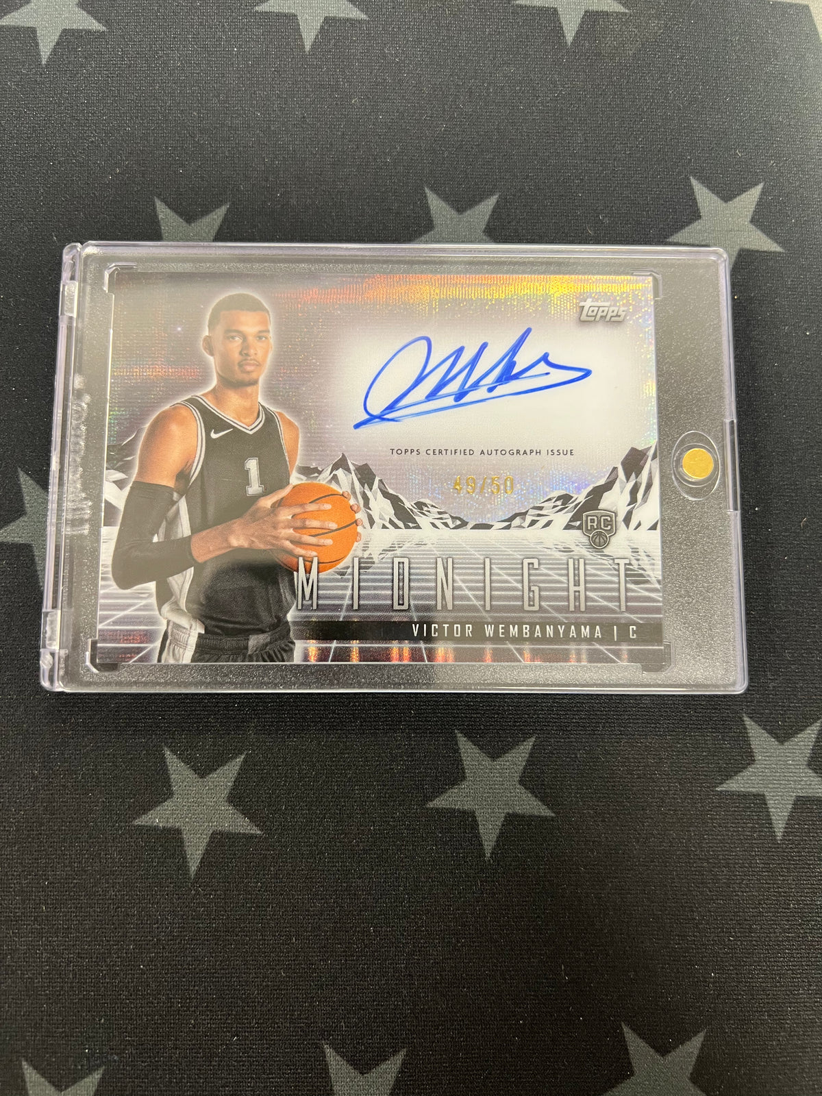 2024 Topps Midnight Rookie Horizon Signature Card Victor Wembanyama Auto /50