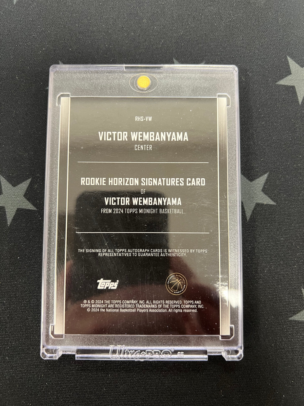 2024 Topps Midnight Rookie Horizon Signature Card Victor Wembanyama Auto /50
