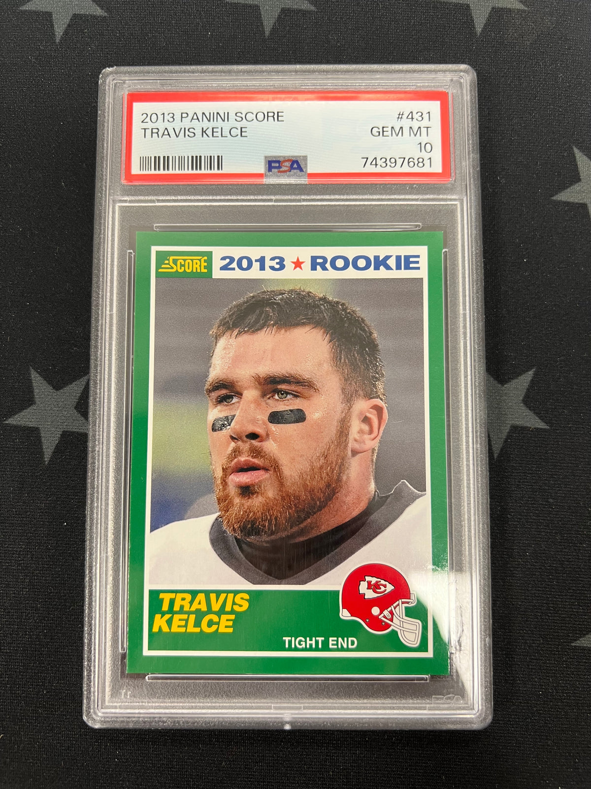 2013 Panini Score Travis Kelce Rookie Card PSA GEM MT 10