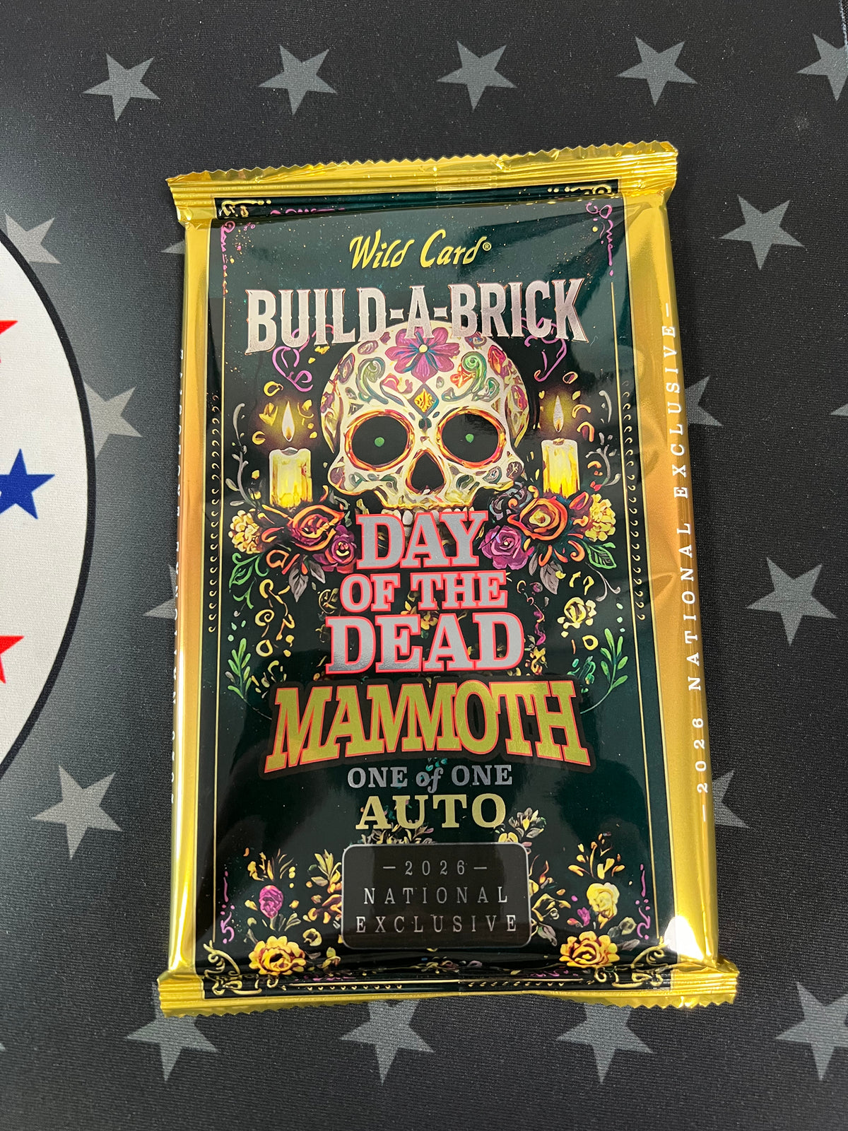 2026 Wild Card Build a Brick National  Day of the Dead Mammoth 1/1 Auto Pack