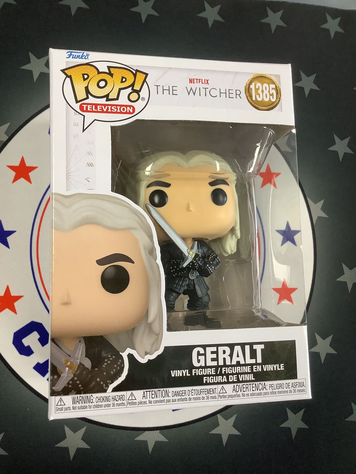 Geralt Funko Pop Television The Witcher 1385 W/ Protector