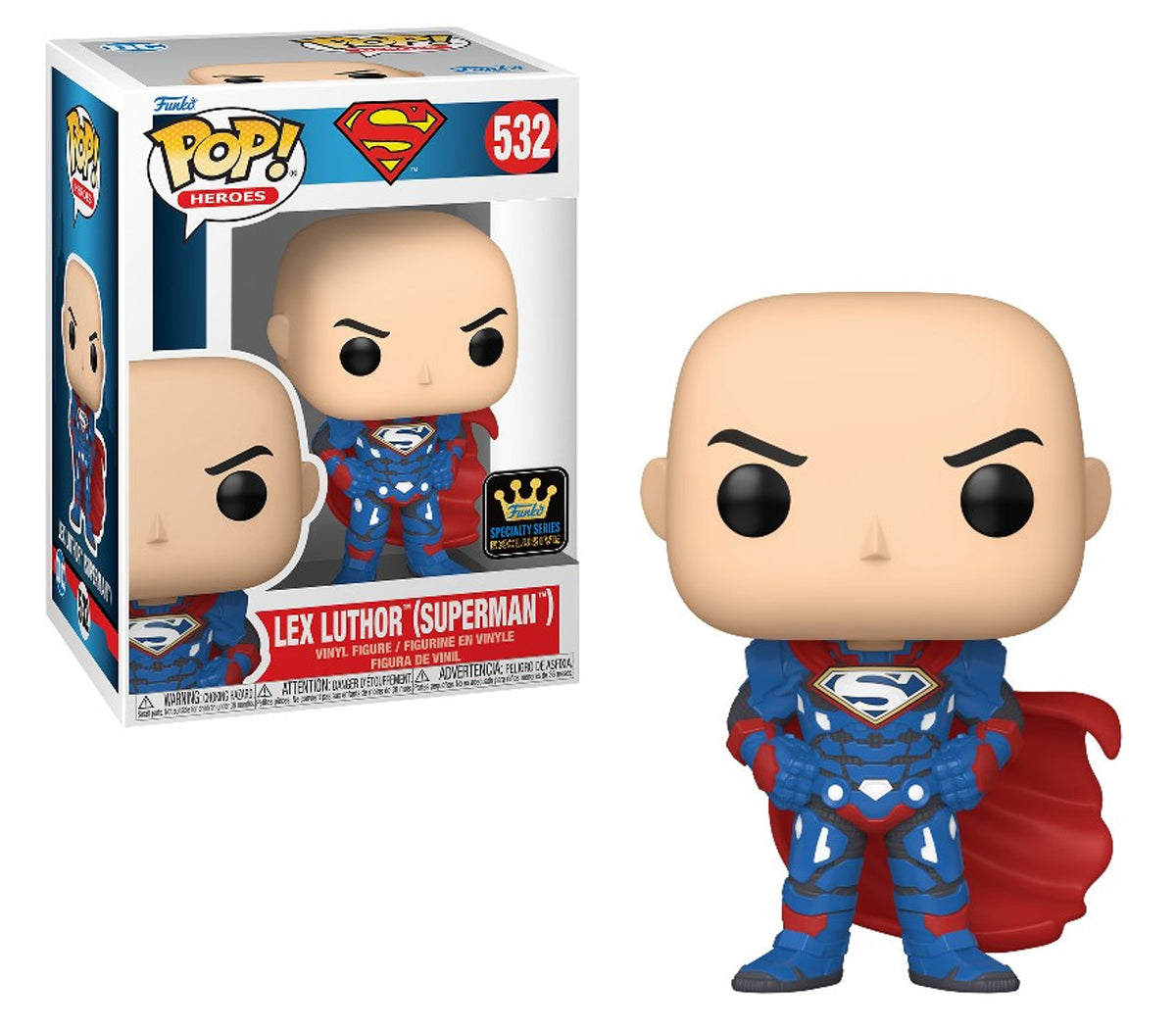 Superman LEX LUTHOR(SUPERMAN) Funko Pop 532 W/ Protector