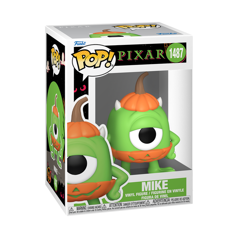 Mike Wazowski in Jack-o-Lantern Costume FUNKO POP 1487 W/ Protector