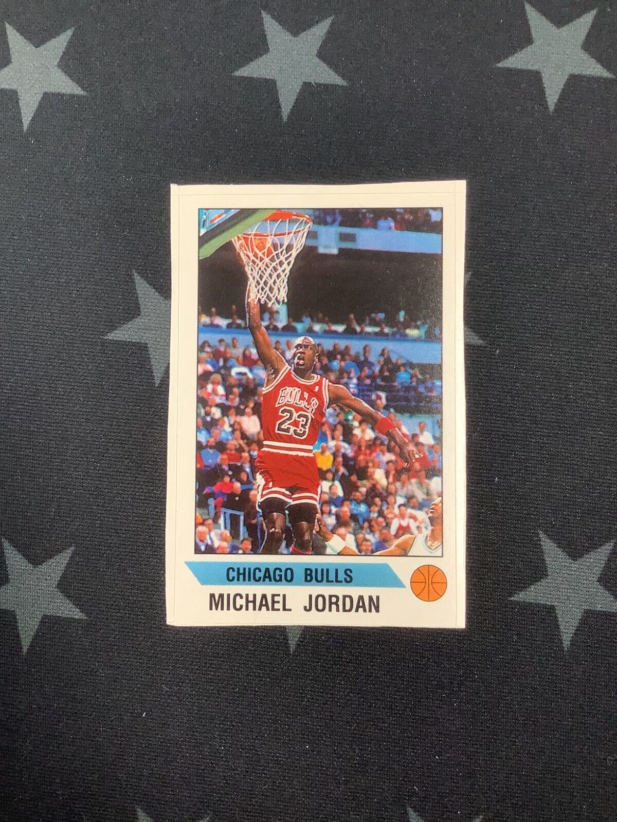 1990/91 MICHAEL JORDAN PANINI BASKETBALL STICKER CHICAGO BULLS NO. 91