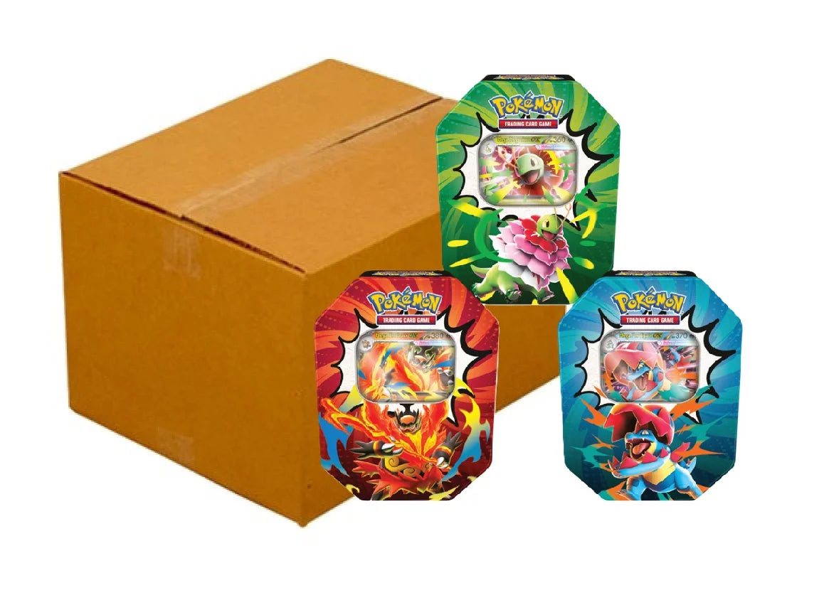 Pokemon Mega Evolution Ascended Heroes Tin 6-Tin Case