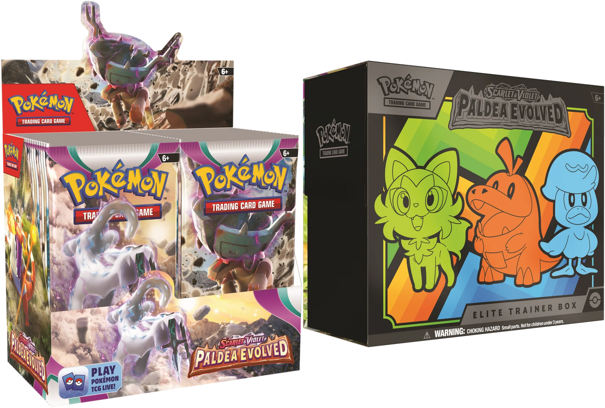 Pokemon Scarlet &amp; Violet Paldea Evolved Booster Box and ETB Combo