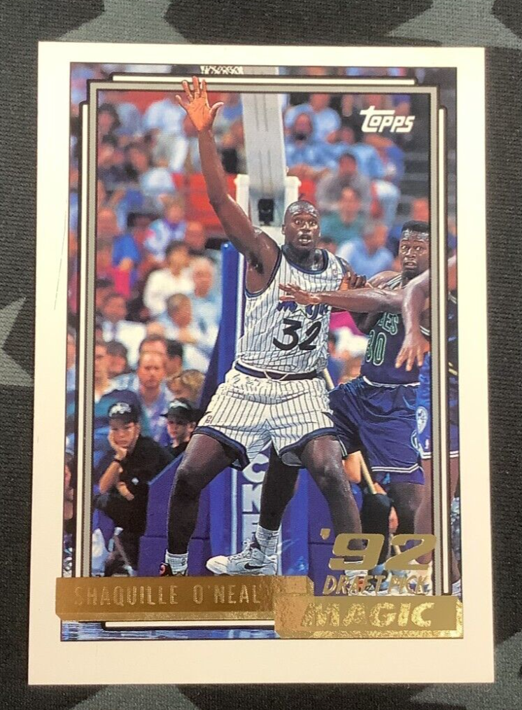 1993 SHAQUILLE O&#39;NEAL TOPPS GOLD BASKETBALL ROOKIE 362
