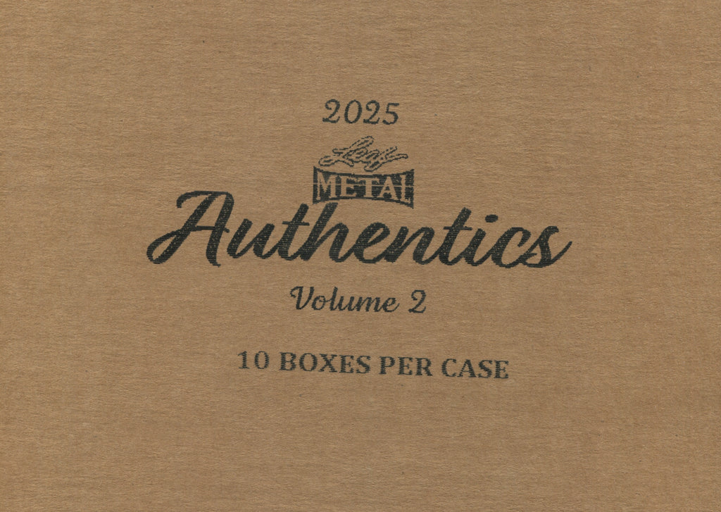 2025 Leaf Metal Authentics Volume 2 Multi Sport Hobby Box 10-Box Case