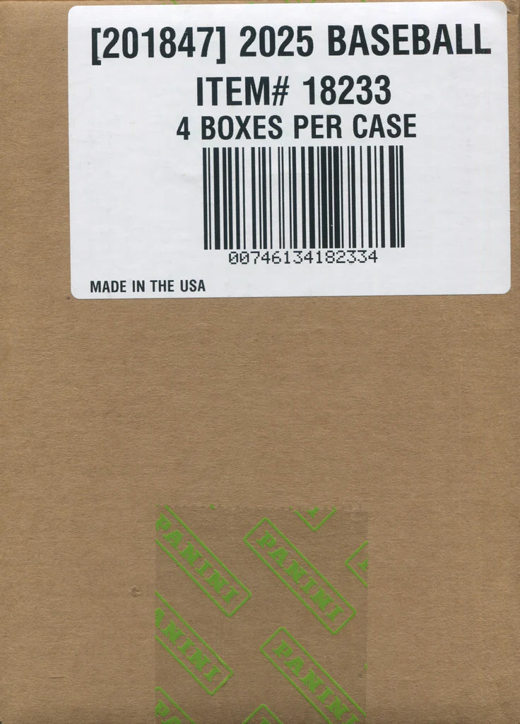2025 Panini National Treasures Baseball Hobby 4 Box Case